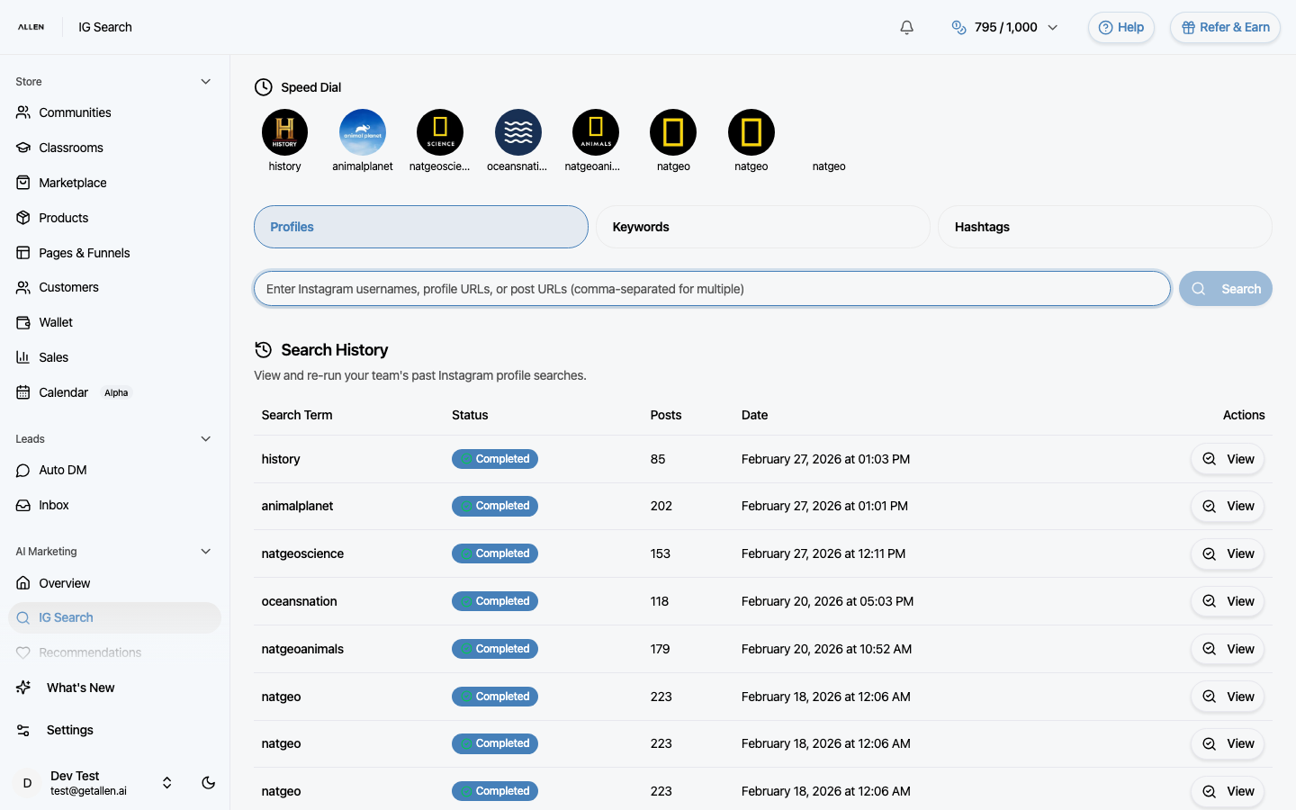 What "Create a new automation" looks like