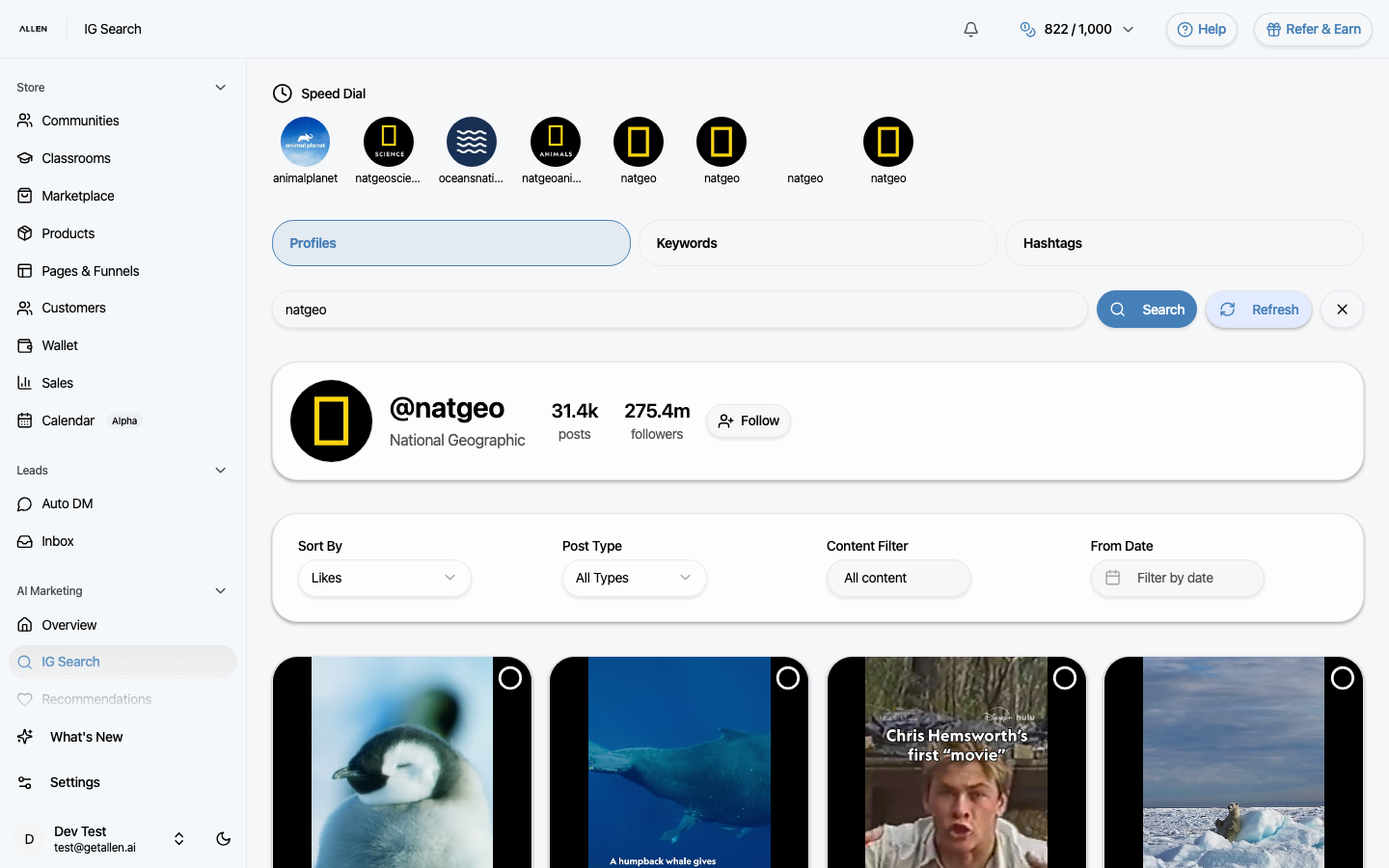 What "Review results" looks like