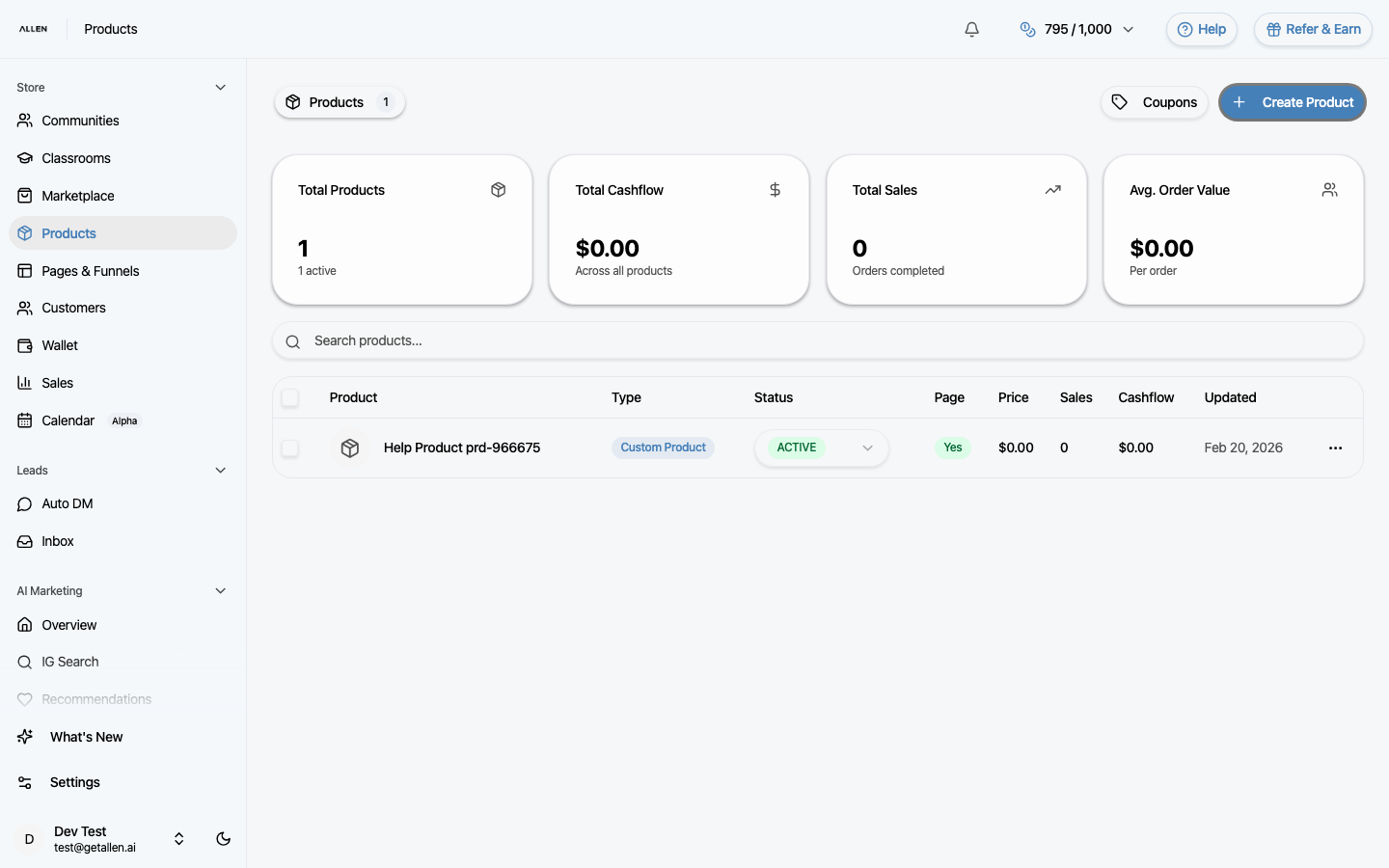 What "Connect to a funnel" looks like